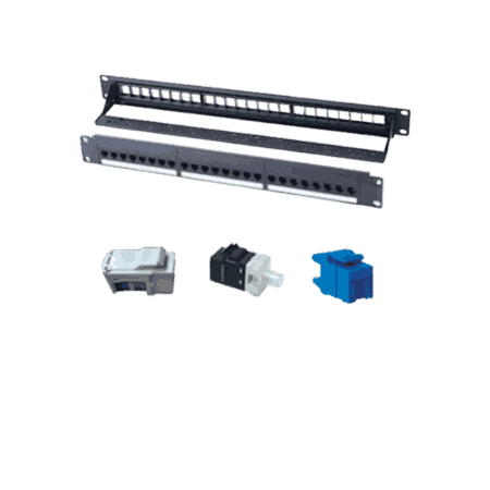 CATEGORY 6-6A UTP PATCH PANEL & KEYSTONE JACK E-SERIES 121-EC1P09024B