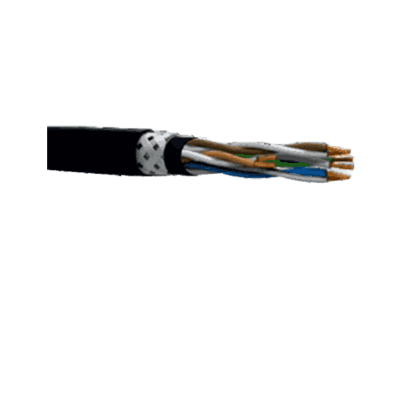 CATEGORY 6 U-UTP 4 PAIR 23 AWG DOUBLE JACKET STEEL WIRE ARMOURED CABLE LSZH 113-20422104X