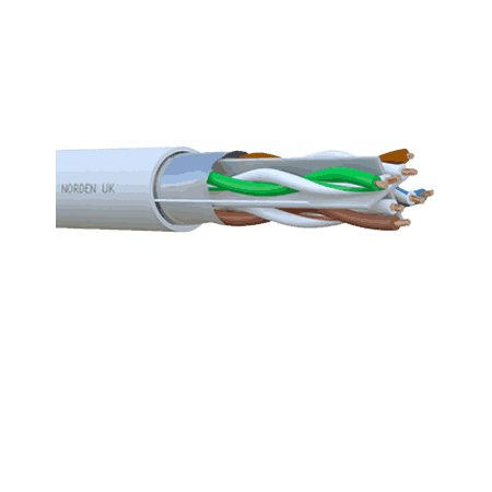 CATEGORY 6A F-UTP 4 PAIR PLENUM (CMP) CABLE 114-15001204X